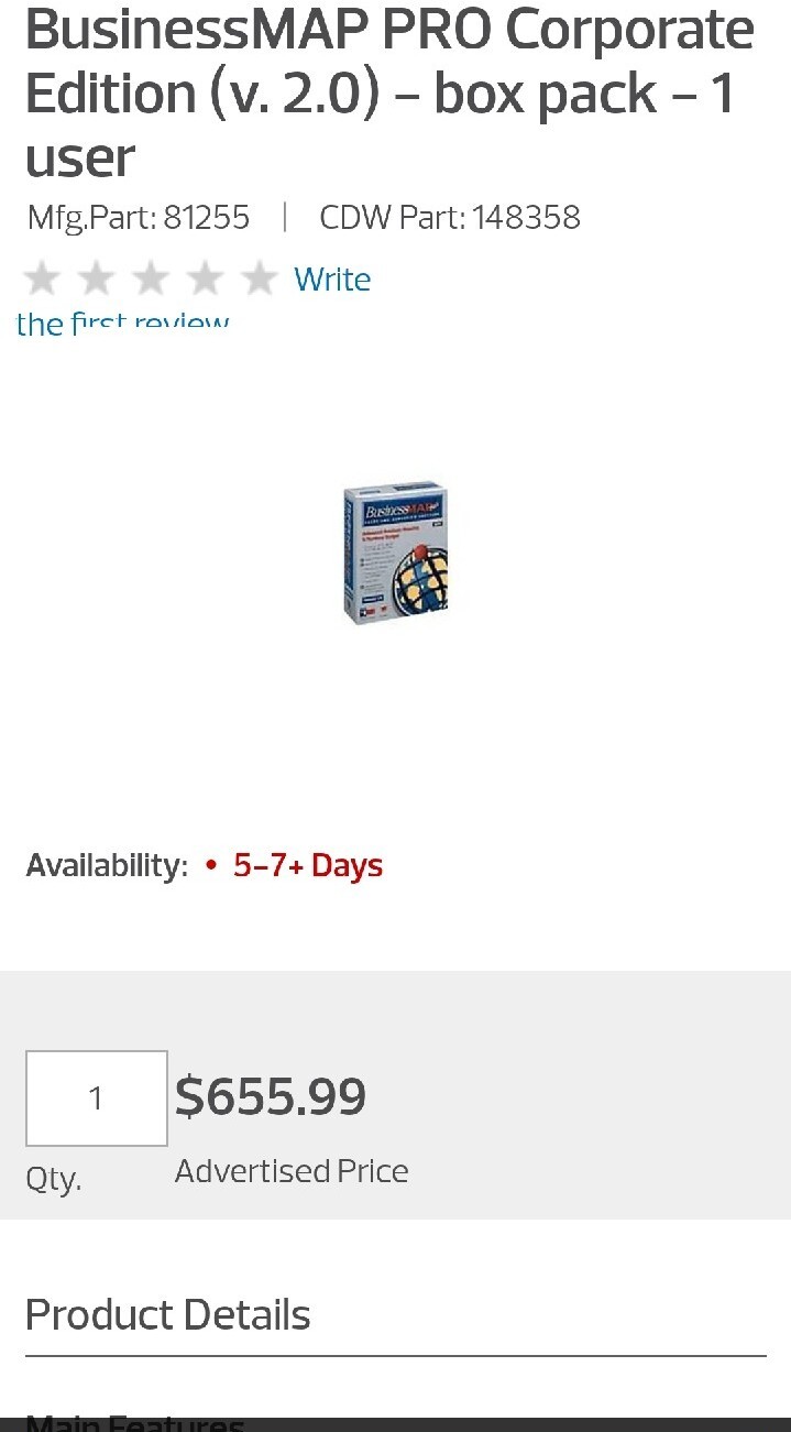 Business Map Pro 2.0 Sales And Marketing Software