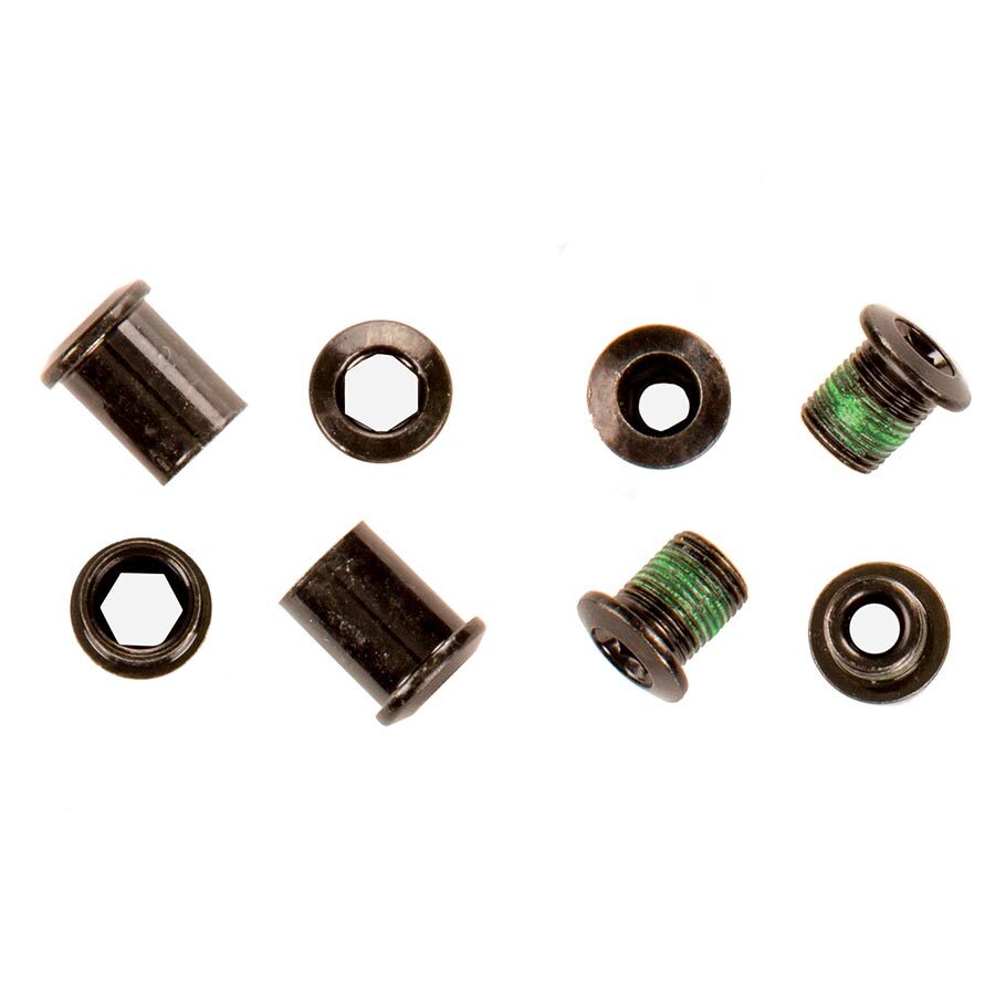 SRAM 4 Bolt Bashguard Chainring Bolts, Chainring Hardware, Black, Kit