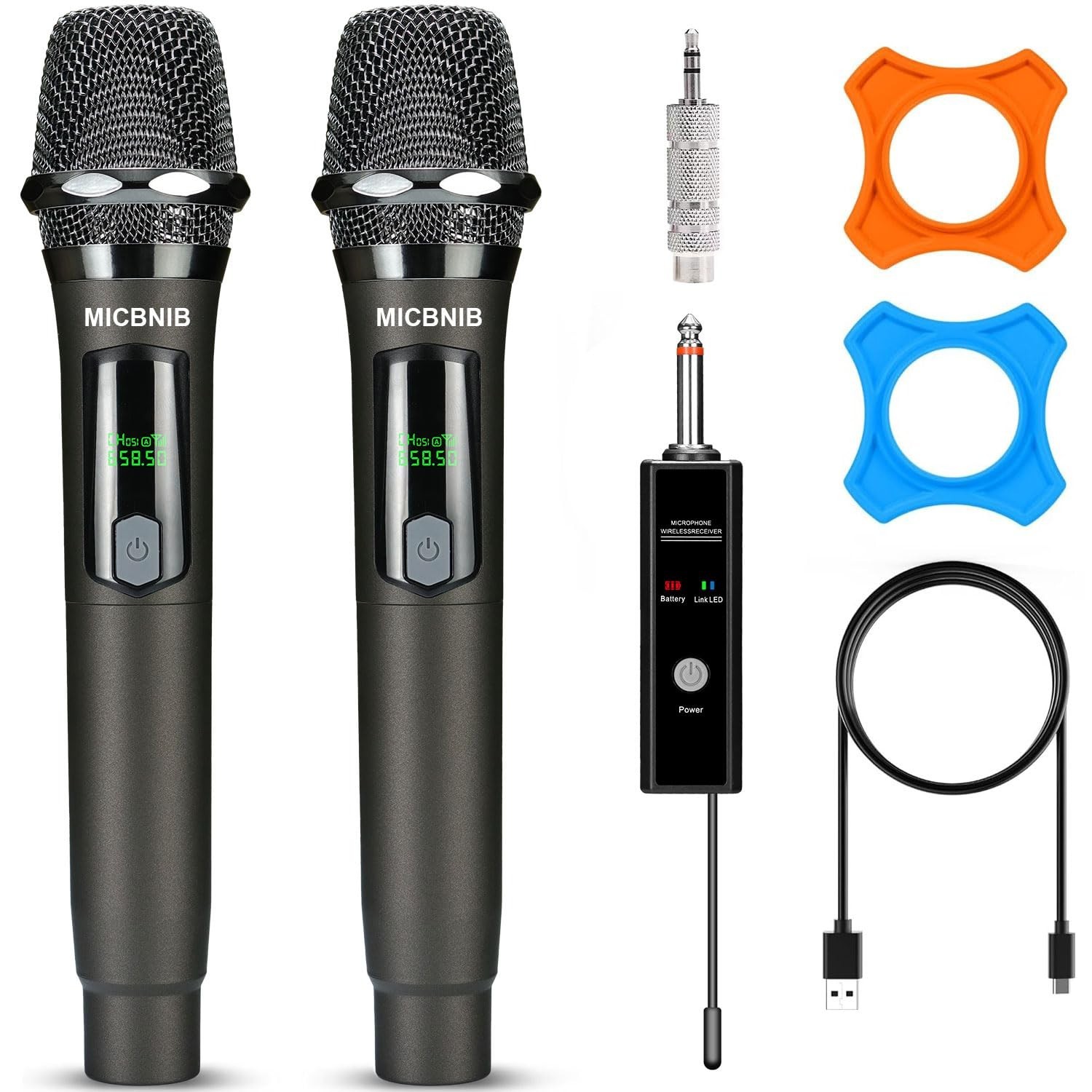 Rechargeable Wireless Handheld Microphone | 160Ft Range, Stable Connection for K