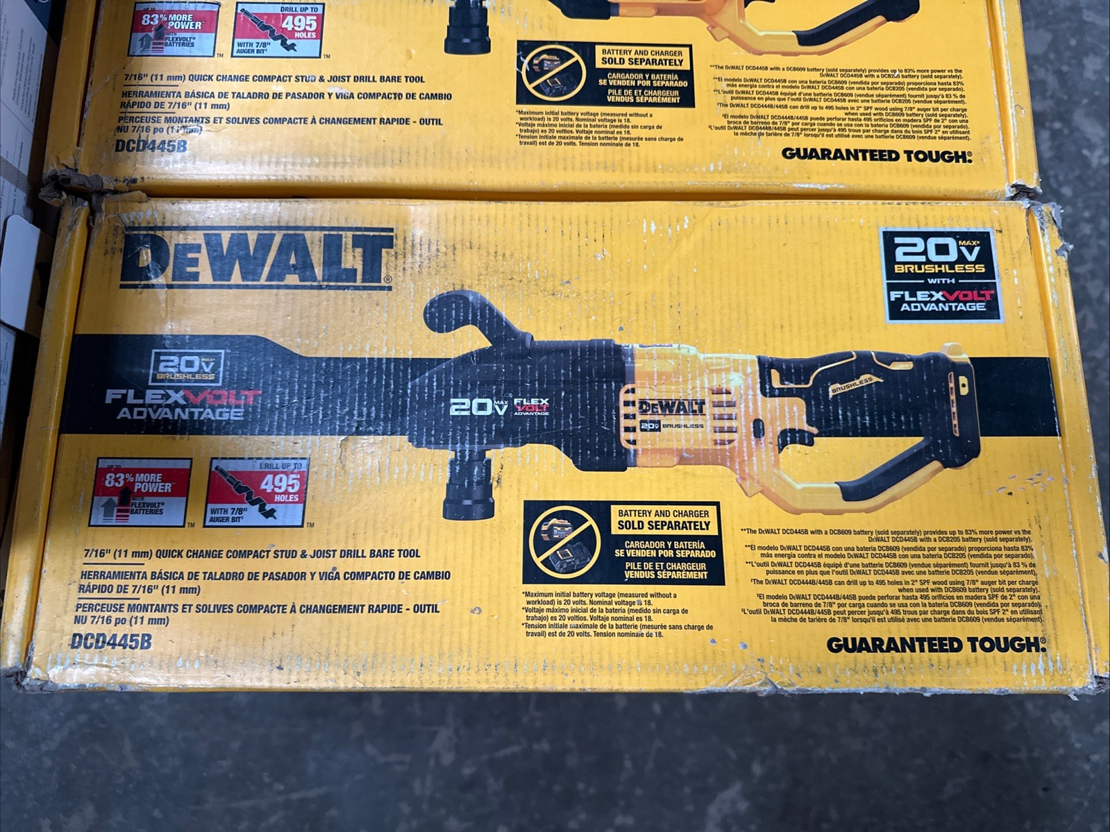 DEWALT DCD445B 20 V Drill Set - Yellow