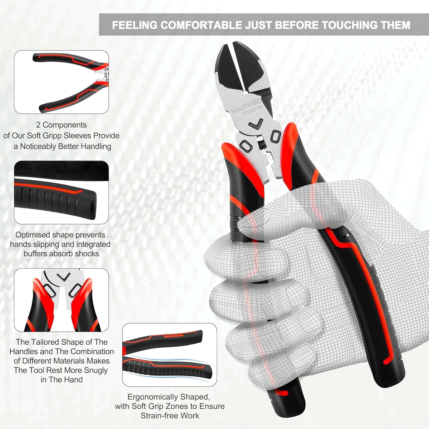 HAUTMEC 3PCS High Leverage Multi Plier Tool Set Include 8" Set, Chrome