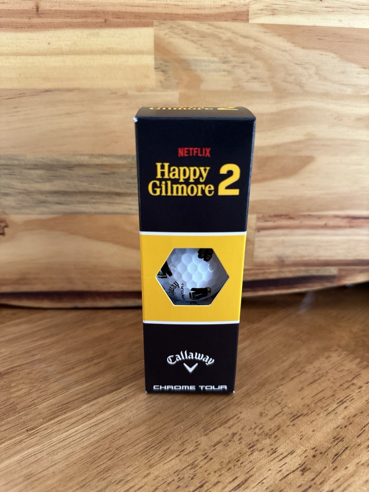 HAPPY GILMORE 2 CALLAWAY SLEEVE OF 3 (1 BALL FROM EACH LIMITED EDITION)!!!
