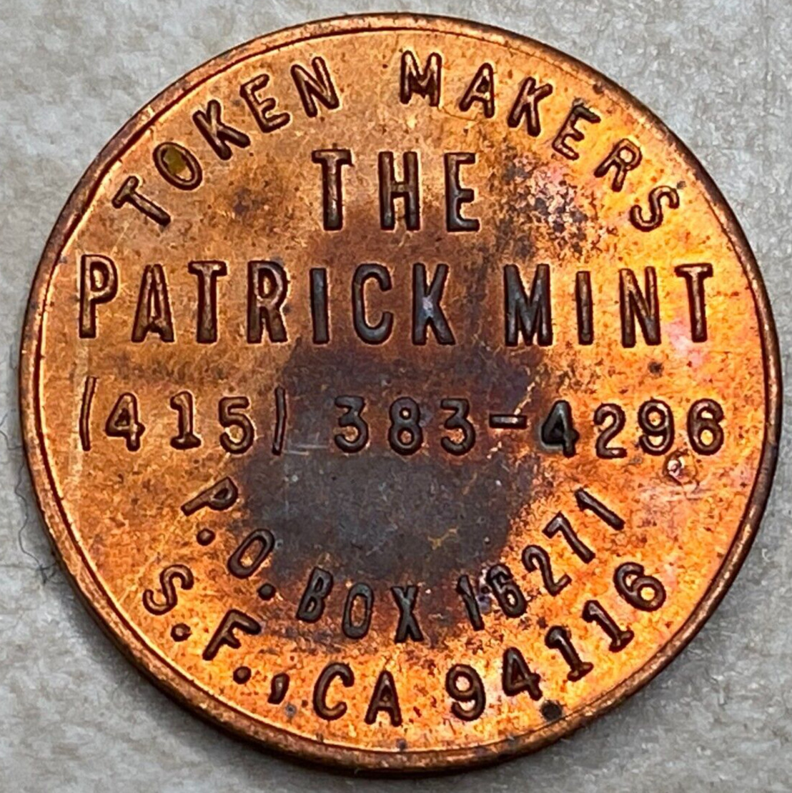 US Bicentennial Patrick Mint Token Makers Arcade Slot Token T4522