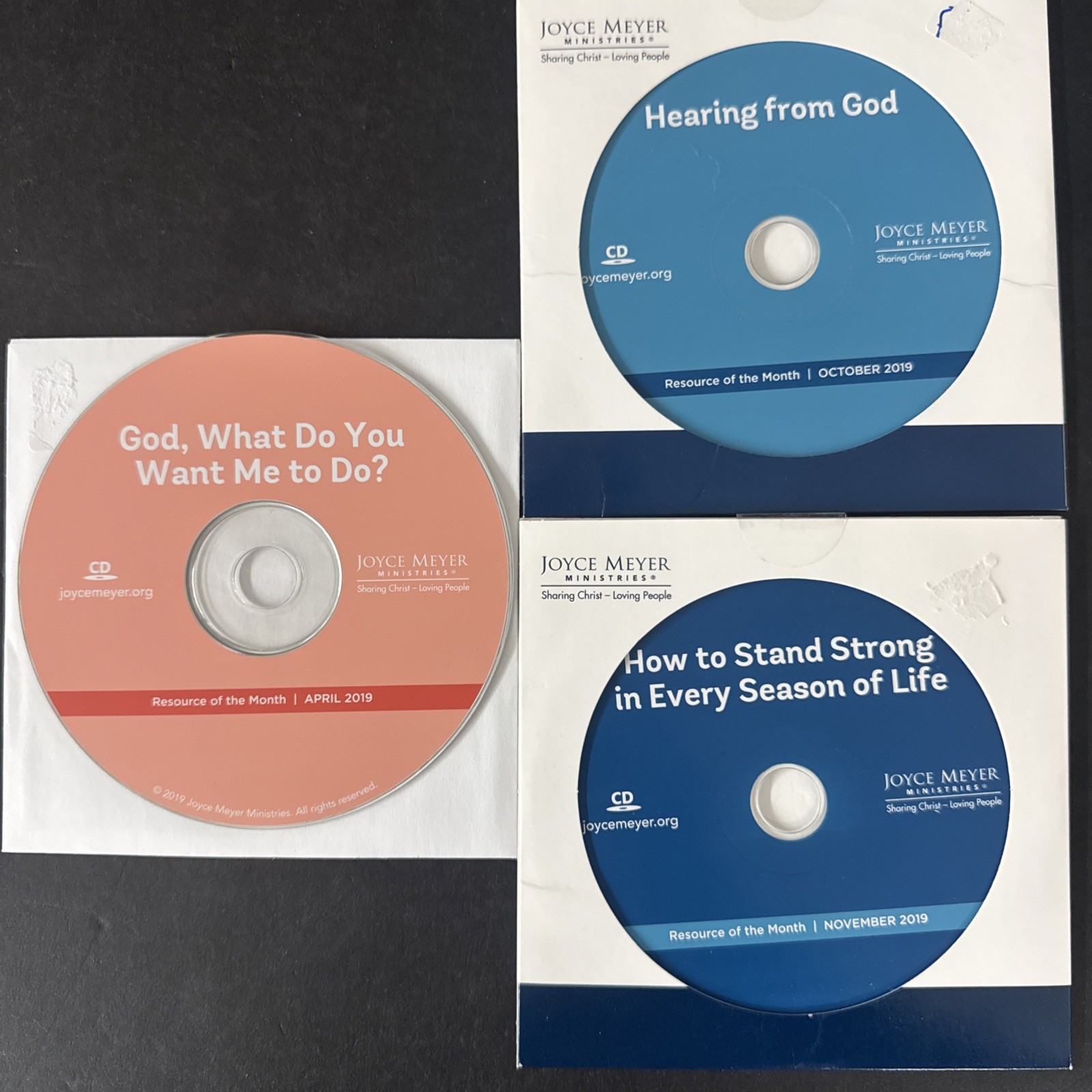 Joyce Meyer Sharing Christ Loving People - 2019 Resource of the Month 3 CD Lot