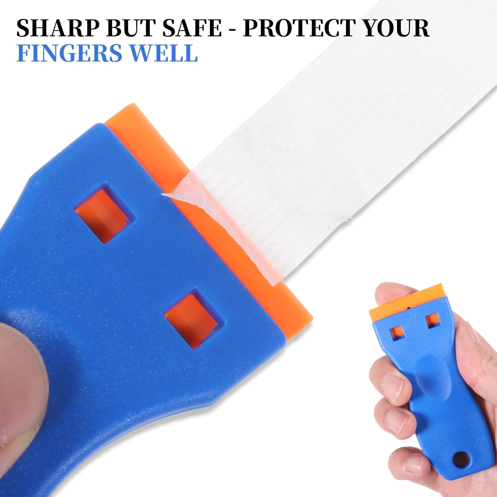 LIQWEI 2Pcs Plastic Razor Blade, Scraper, No Scratches Scrapers Tool...