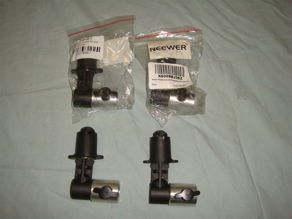 NEEWER Lot of 4 PORTABLE STUDIO PHOTOGRAPHY BACKGROUND/REFLECTOR DISC CLIPS