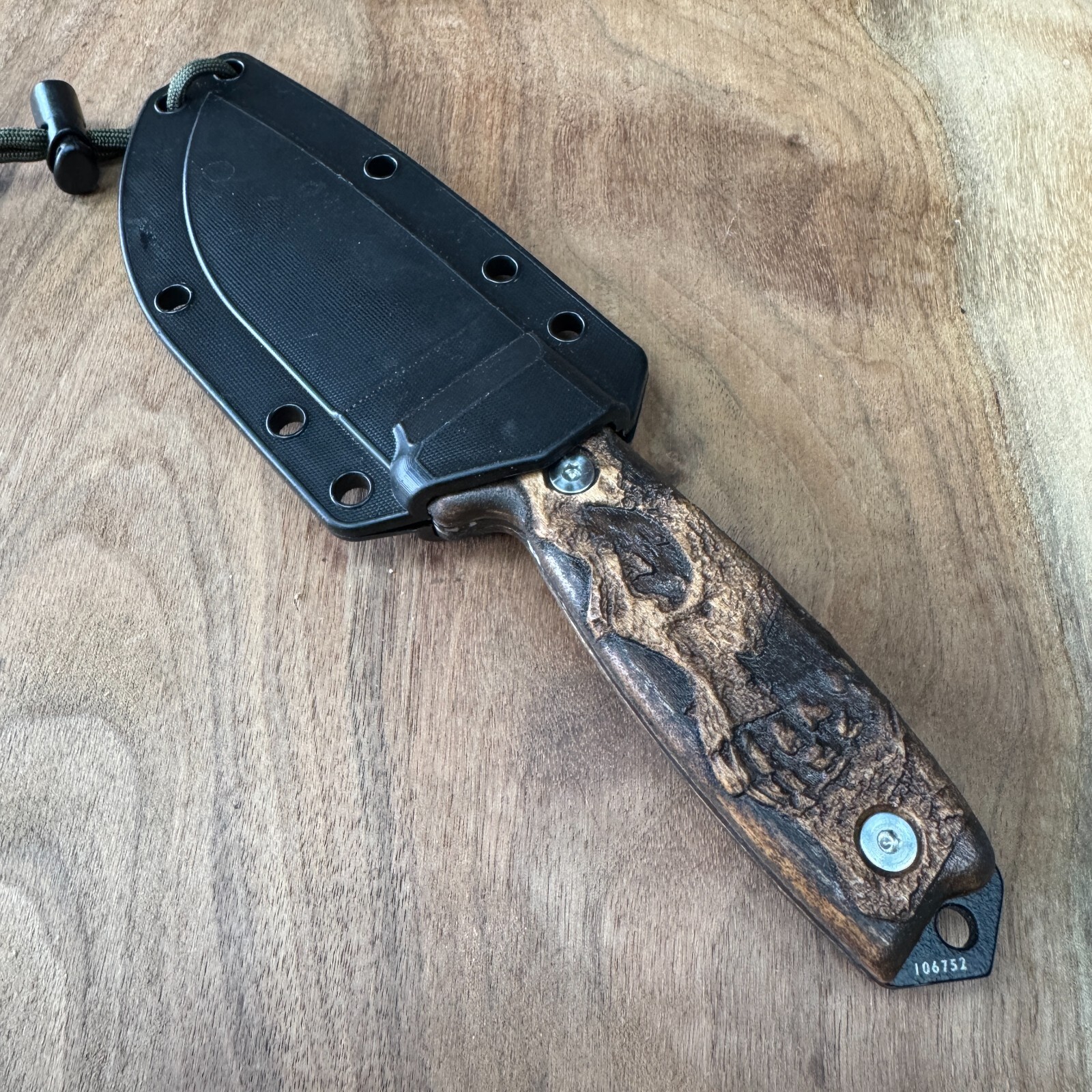 Shadowskull scales compatible with ESEE-3/4 knife Maple