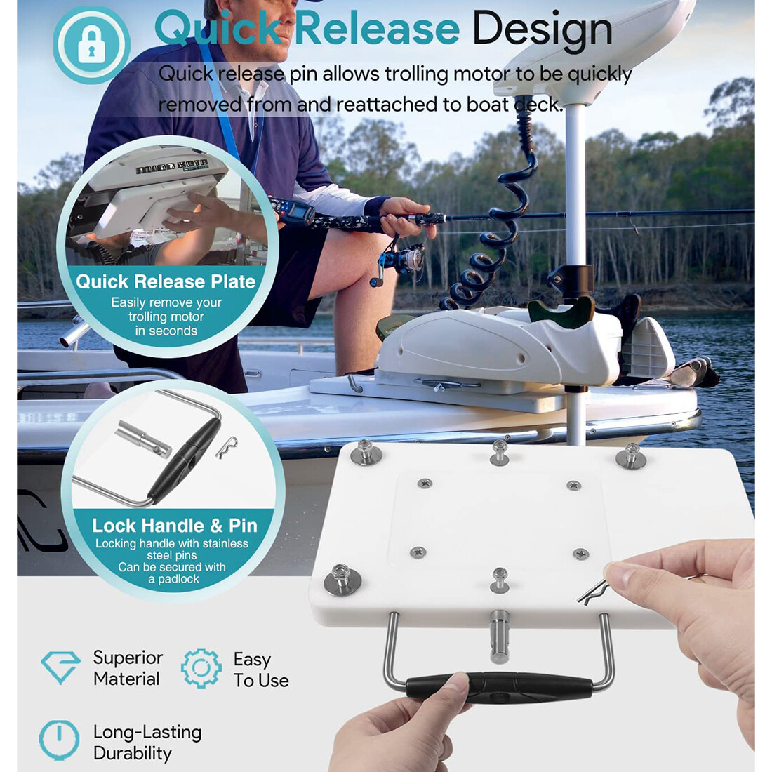 Minn Kota Rta-17 Quick Release Bracket Riptide Terrova 1854017