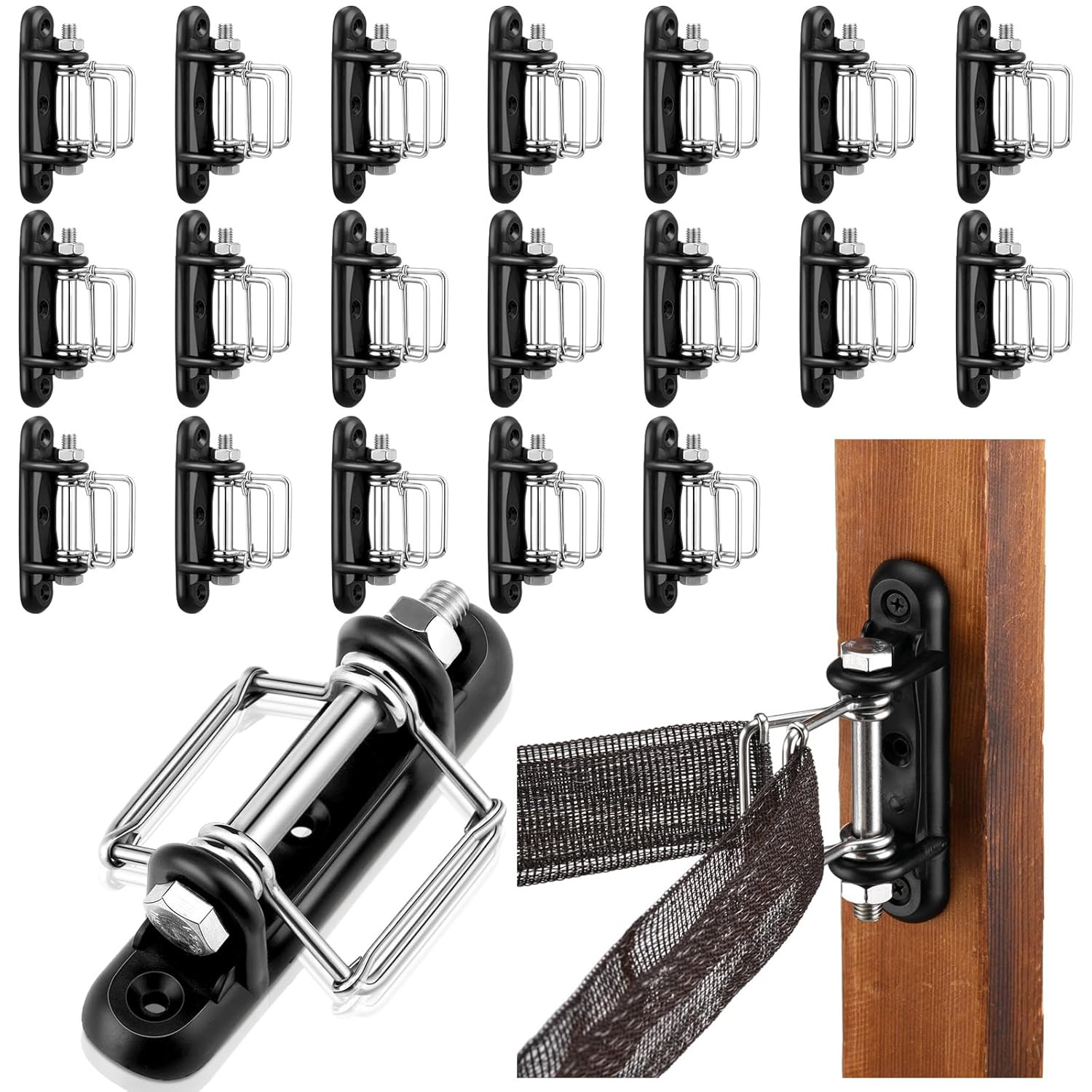 20 Pcs Electric Fence Polytape Connectors Electric Fence Corner Insulator Corner