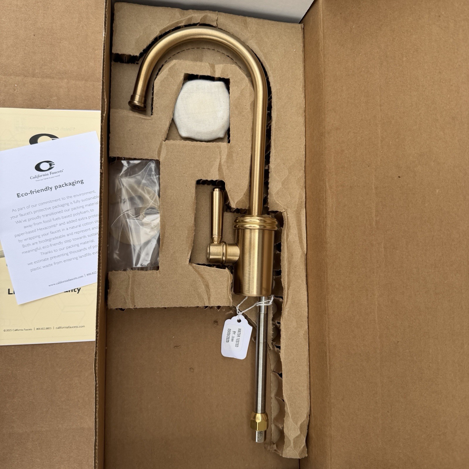 California Faucets 9620-K10-33-SBZ Cold Water Dispenser Satin Bronze PVD