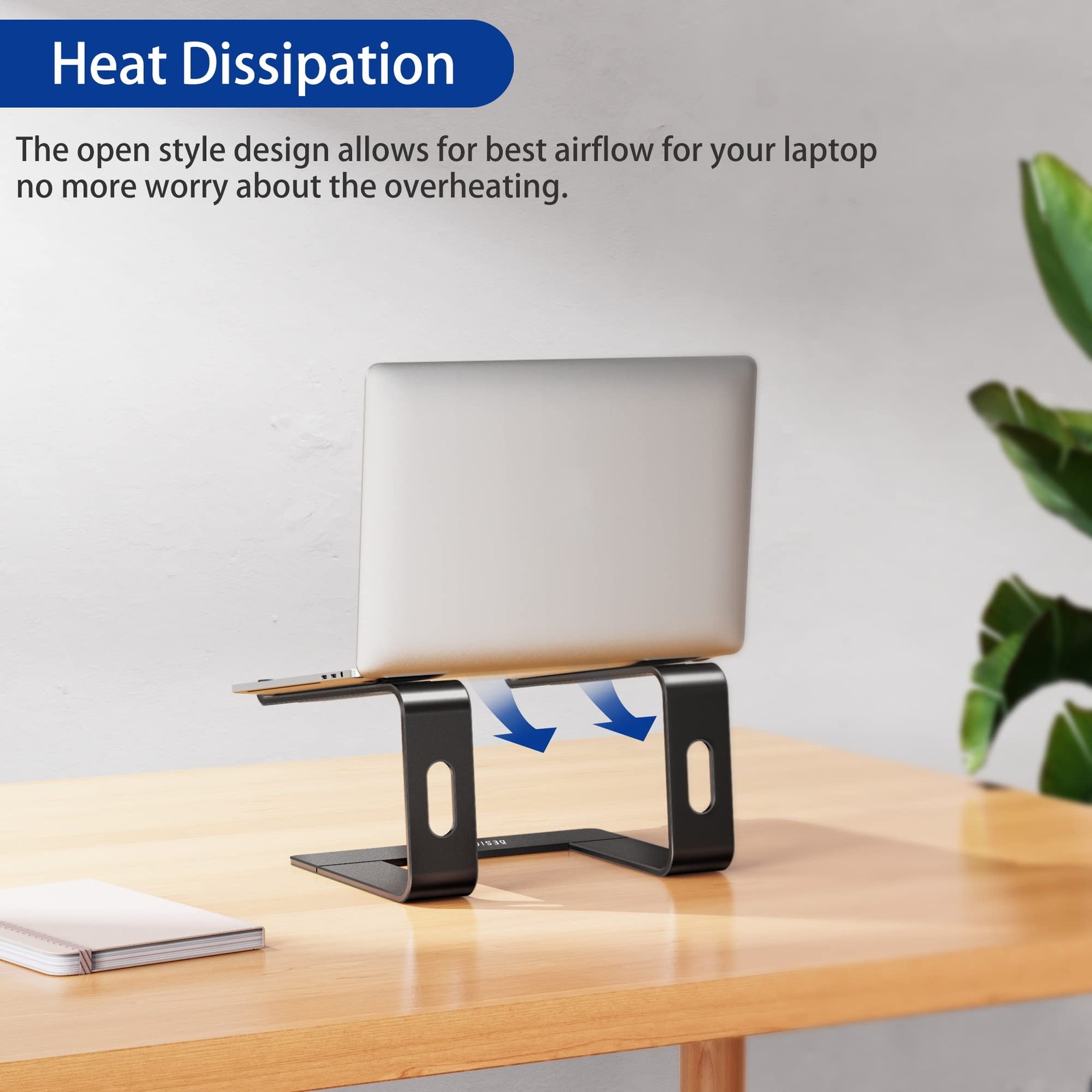 LS03 Aluminum Laptop Stand, Ergonomic Detachable Computer Stand, Notebook Ris...