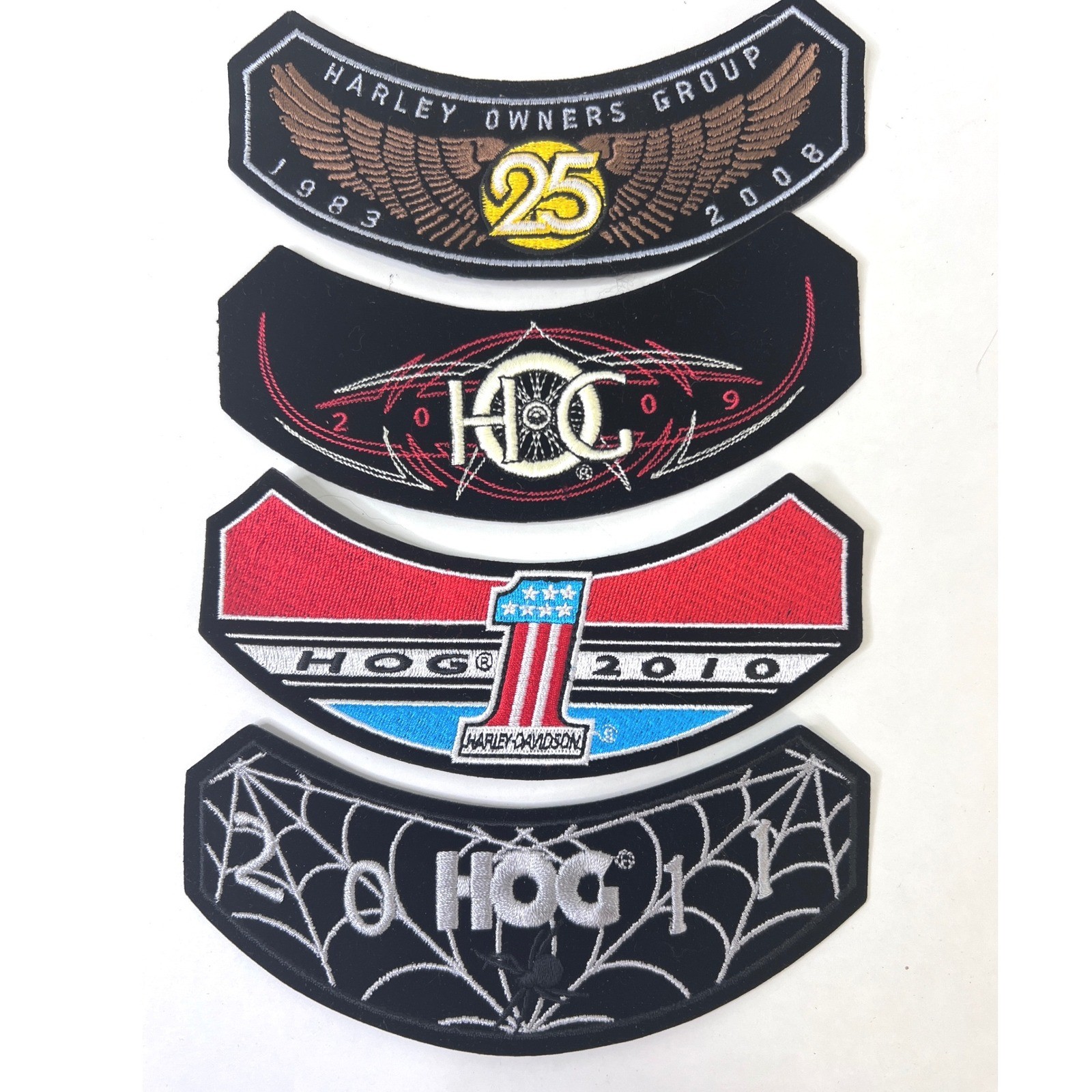 Harley Davidson HOG Annual Rocker Patch Set 2000-2019 Complete 20 Patches