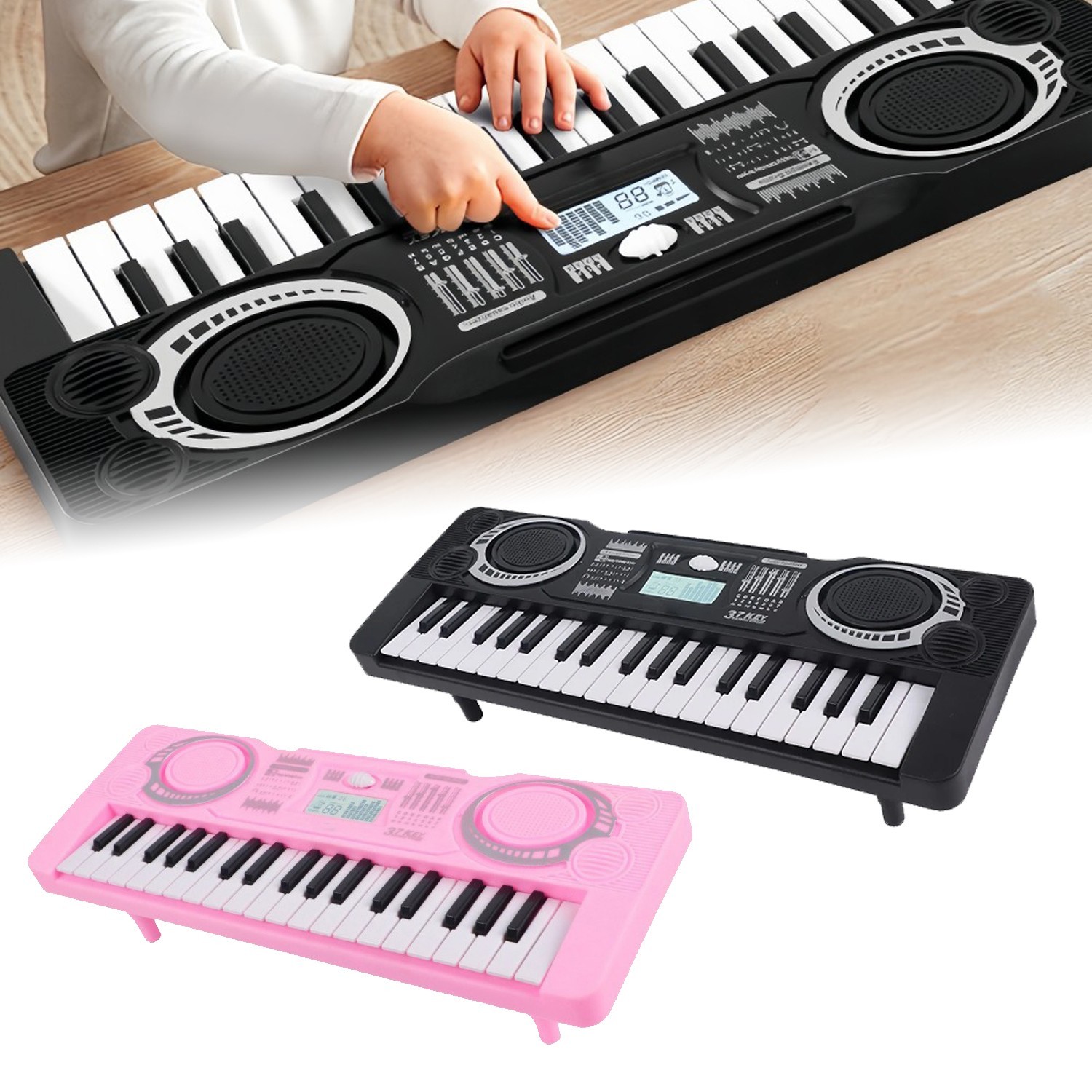 37 Key Digital Keyboard Piano Kid Toddler Music Instrument Toy Gift for Girl Boy