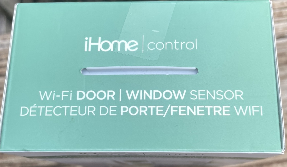 NEW iHome Control Wifi Door/Window Battery Powered Sensor White ISB04WC