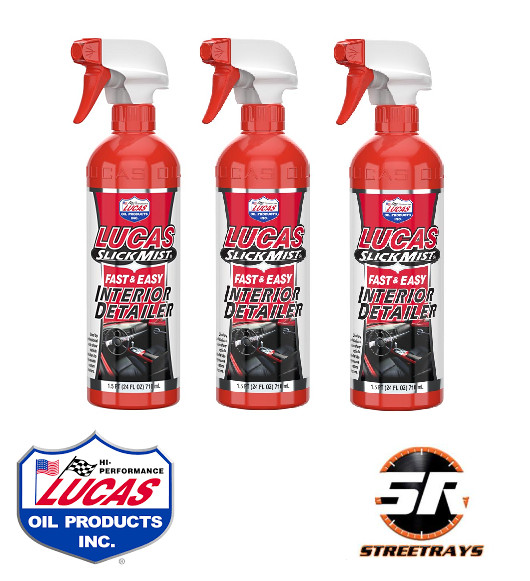 Lucas Oil 10514 Slick Mist Interior Detailer 24oz For Cars Trucks Boats - 3 Pack