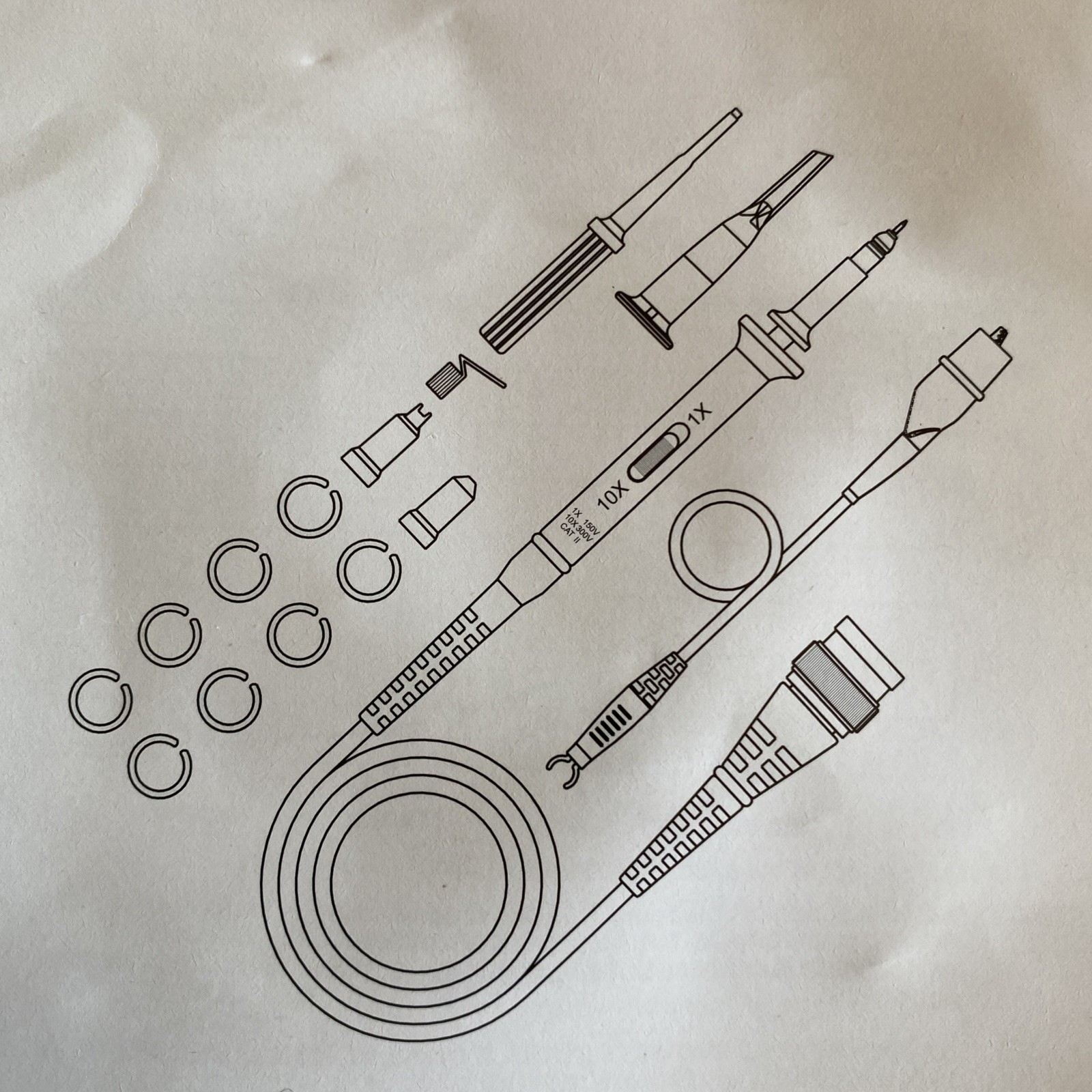 SGS Scope Probe PP510 1X & 10X Oscilloscope Probe