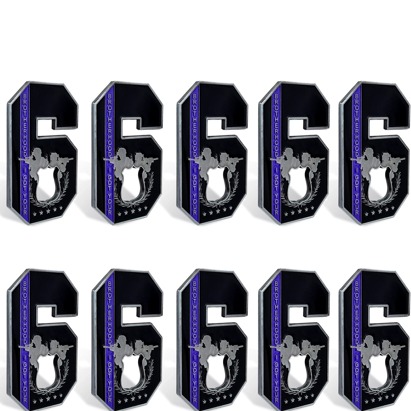 Police Challenge Coin, I Got Your Brotherhood Law Enforcement Officer Coin 10pcs
