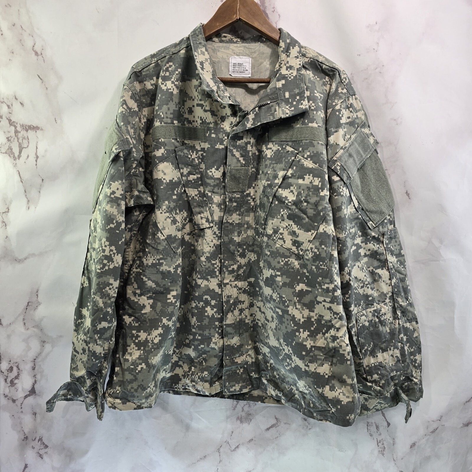 Military Jacket Mens Medium S Digital Camo Desert Top Shirt Air Force Army 8509
