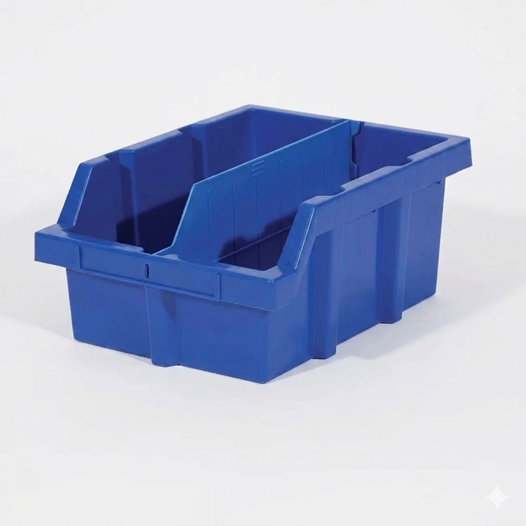 Blue Bin Rack Dividers for Commercial Bin Rack (6-Pack)