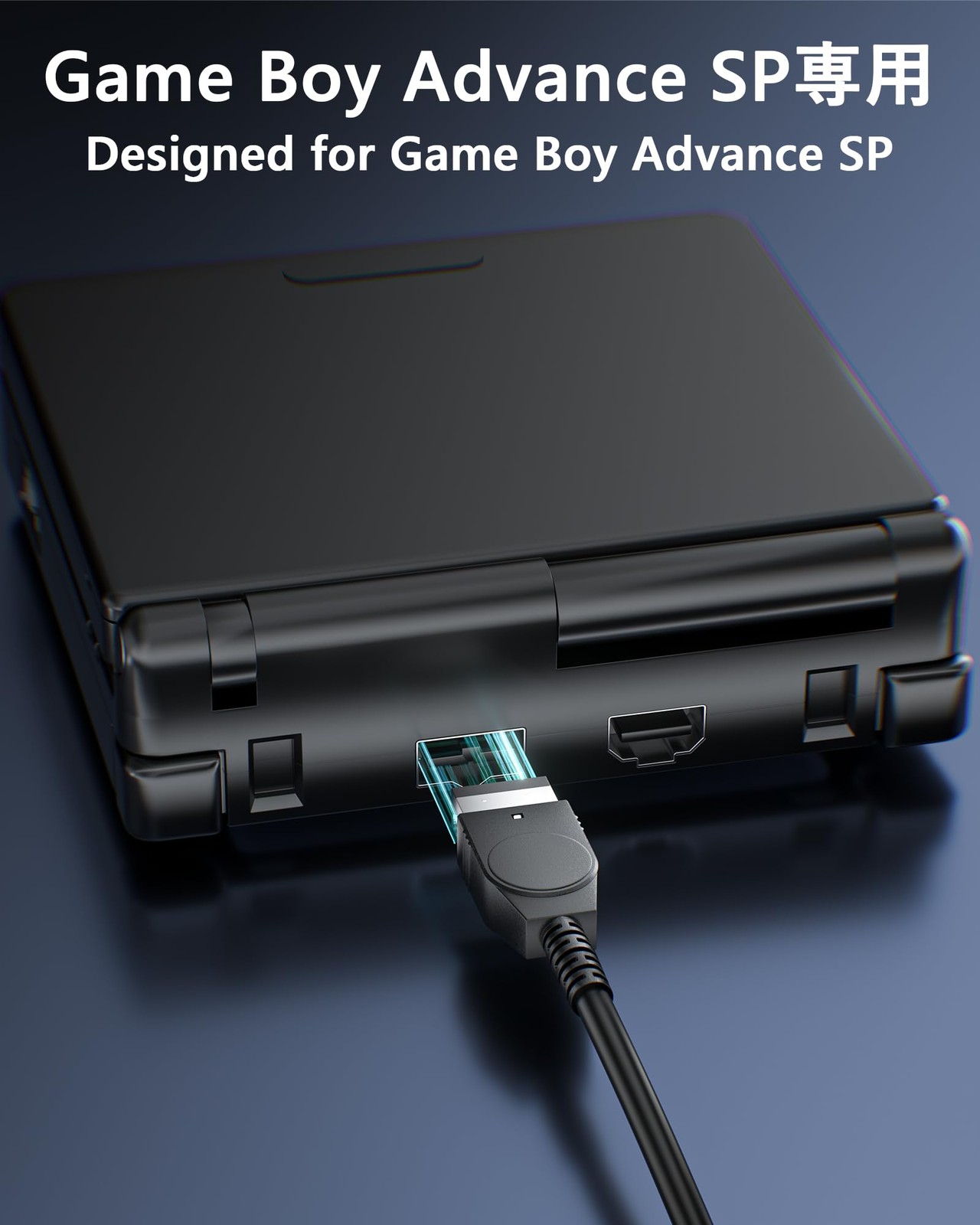 TriverseTech USB-C Adapter for Gameboy Advance SP Charger: Support Black