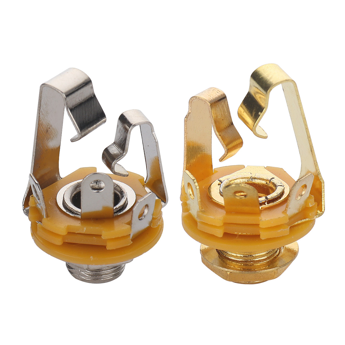 6.35mm (1/4") Guitar Jack Bass Jack,Stereo 3-Conductor Output Socket Jack(5 Pcs)