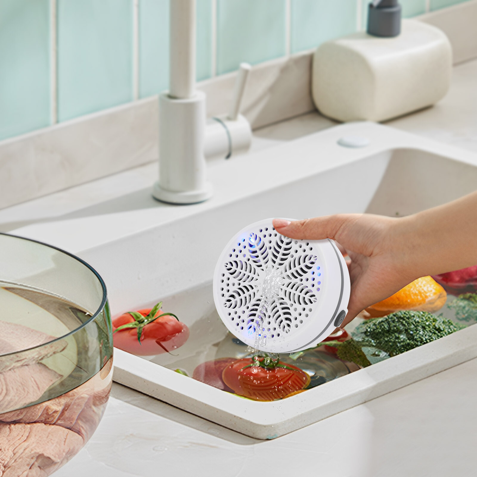 Fruit and Vegetable Cleaning Machine Purifier Portable Washing Cleaner Device US