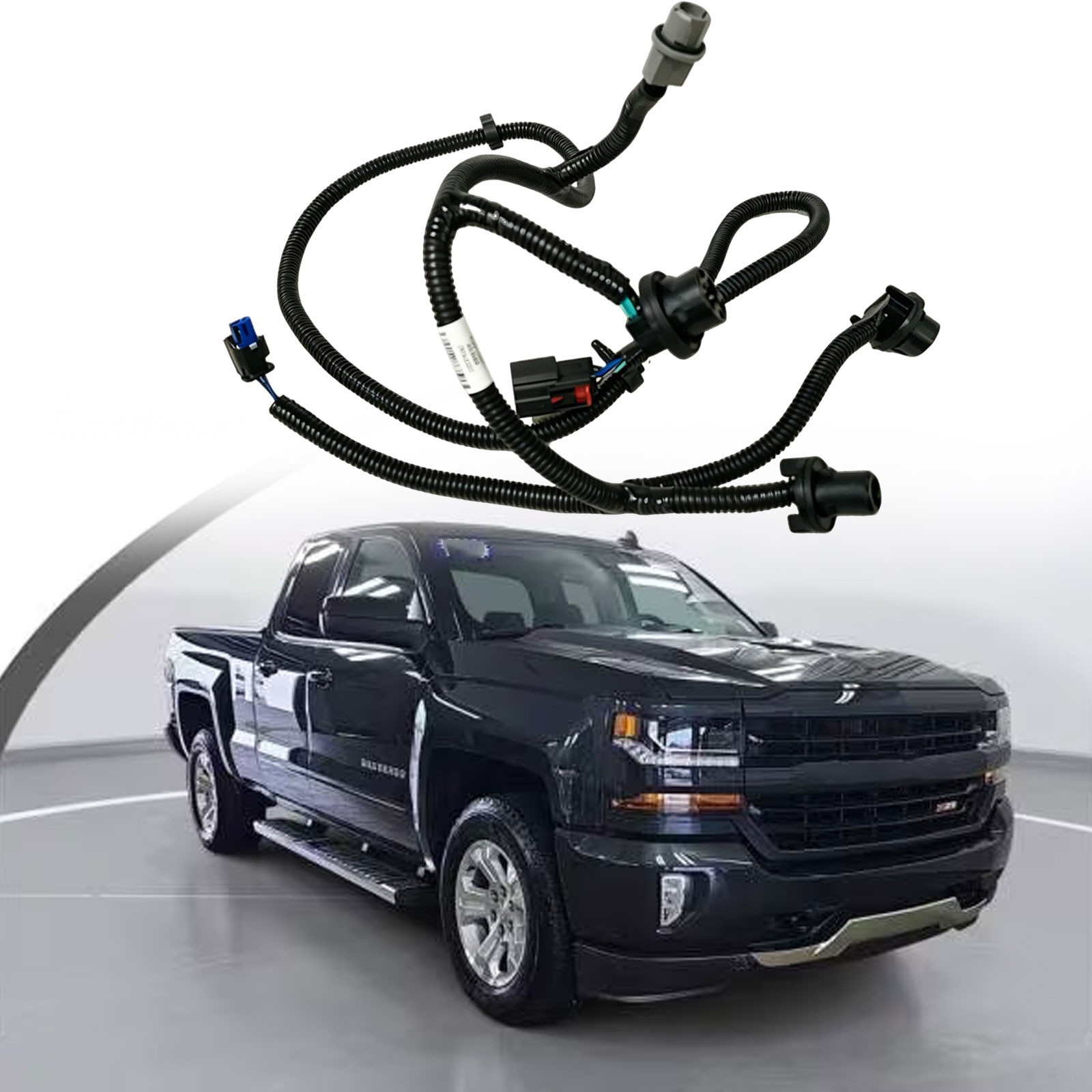 Automotive lamp holder wiring harness for 2019-25 Chevrolet Silverado 1500 LD