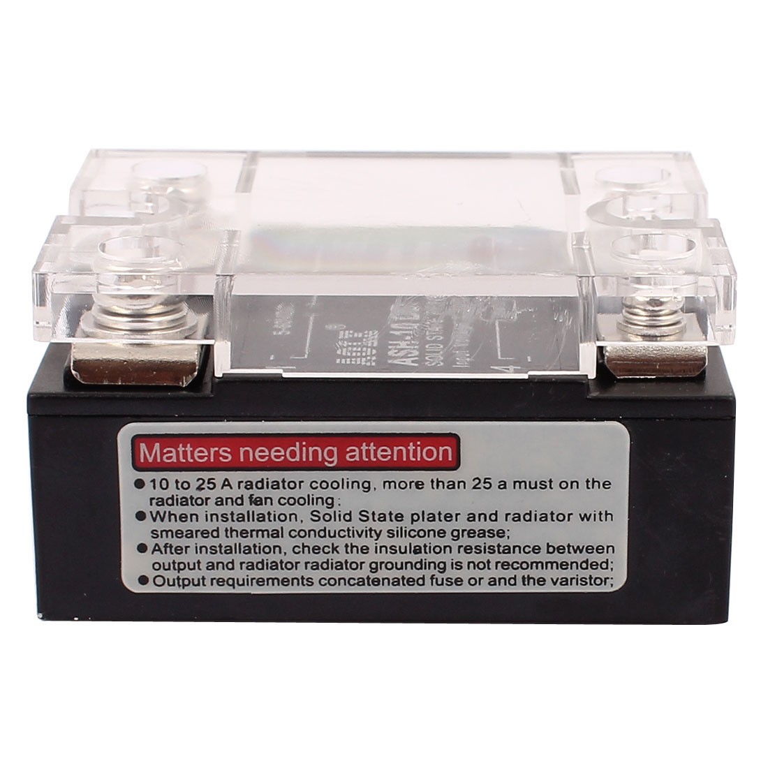 ASH-10DD 4-32VDC - 5-250VDC 10A Single Phase Solid State Relay Device Components