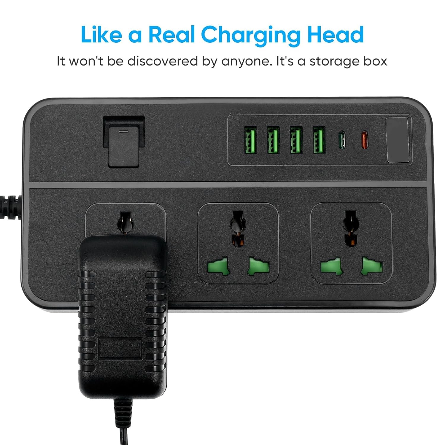 Wall Plug Diversion Safe with Storage Compartment Hiding Place Container