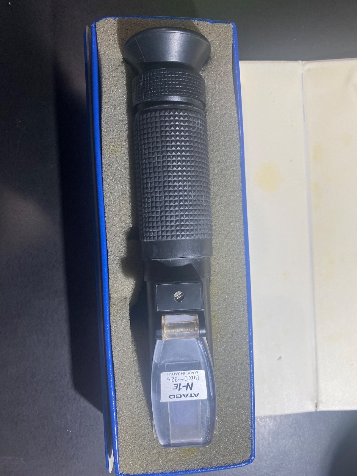 Atago N1 Hand Refractometer Brix 0-32%  Made In Japan Tool With Case