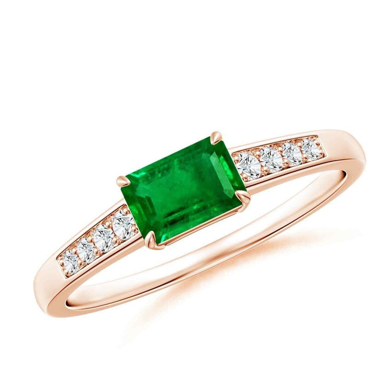 Sterling Silver Chrome Diopside Stone Handcrafted Eternity Ring Jewelry