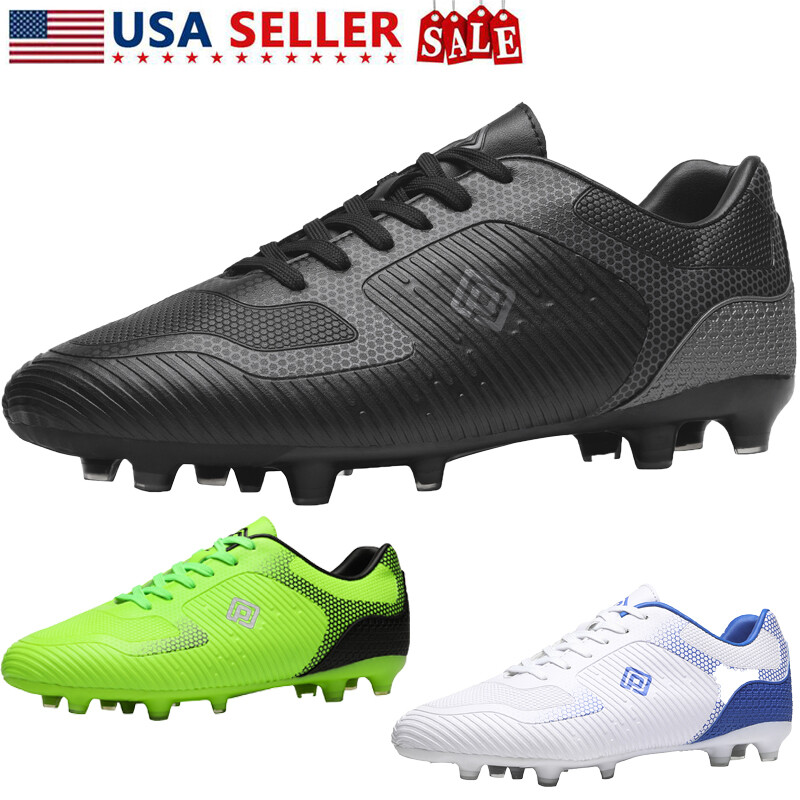 Mens Soccer Cleats Firm Ground Football Shoes Soccer Shoes US Size 6.5-13