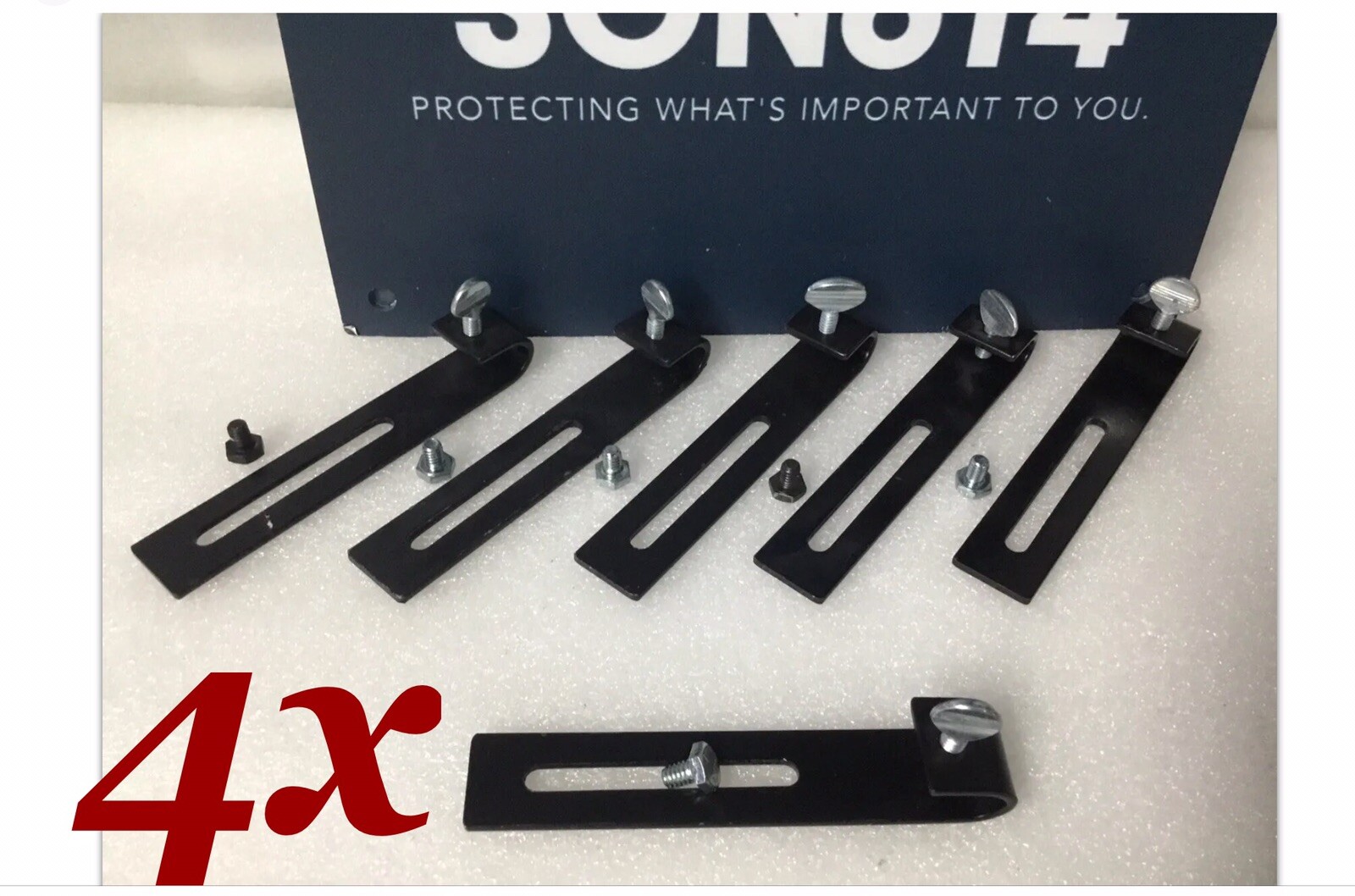 4 pcs Mounting Brackets, J Shape, J Hook, for CCTV Security Surveillance Camera