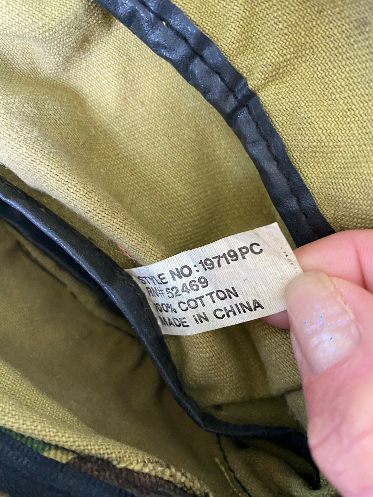 Vintage Camouflage Shoulder Pack
