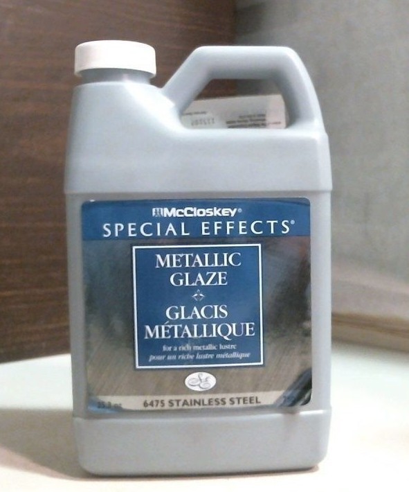 McCloskey Metallic Glaze, 6475 Stainless Steel 750 ml., FREE SHIPPING