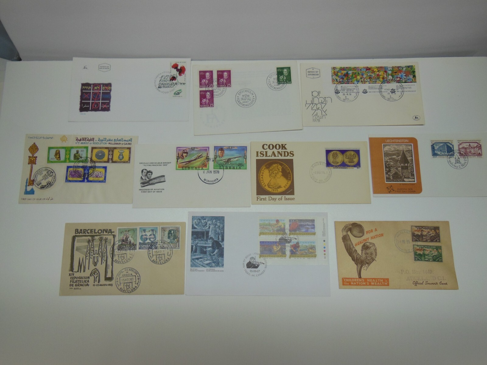 WORLD WIDE FDC'S COLLECTION OF 50 DIFFERENT
