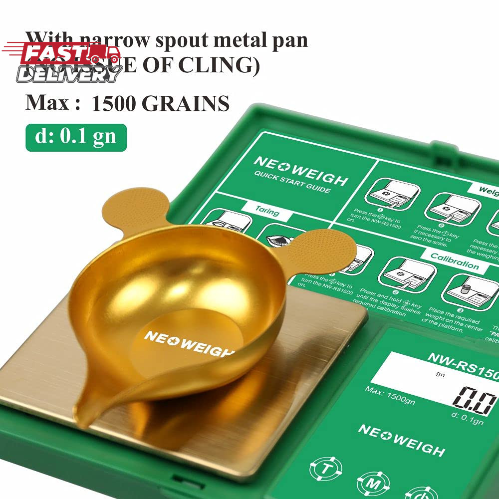 Reloading Scale, Powder Scale for Reloading, 1500 Grains X 0.1 Gn, Digital Powde