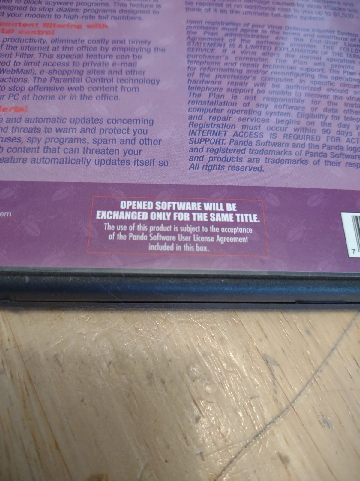 Panda Staples Virus Defense Internet System CD Antivirus Software - with key