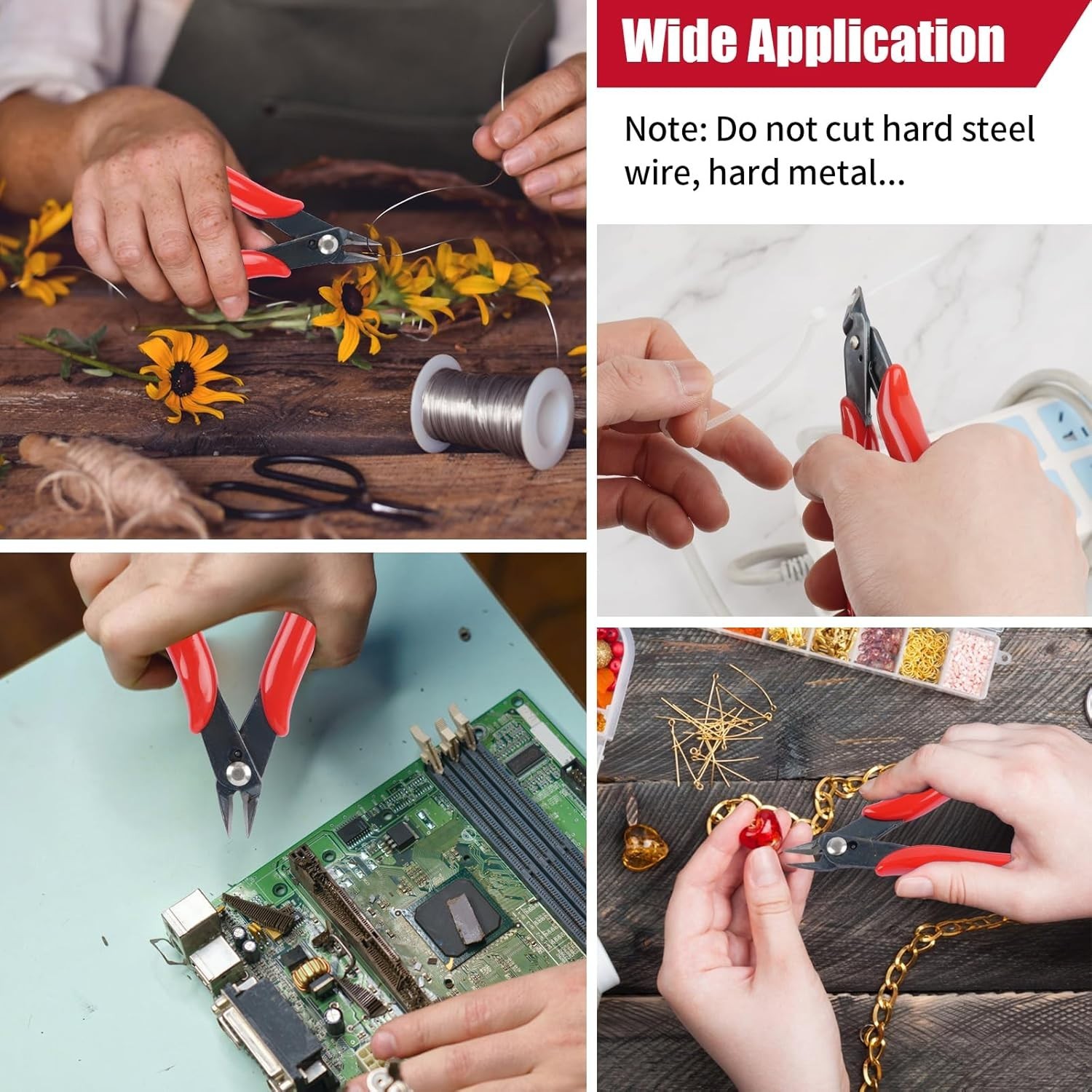 Micro Wire Cutters 5 Inch Flush Cutters for Electronics and Plastic Models