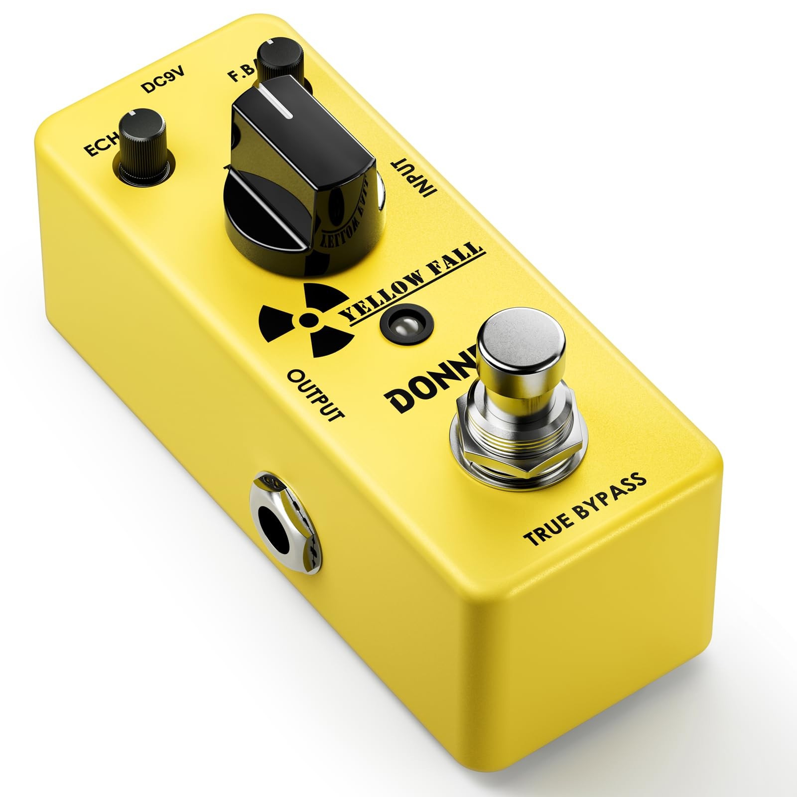 Donner Guitar Delay Pedal for Boards, Electric Guitar, Yellow