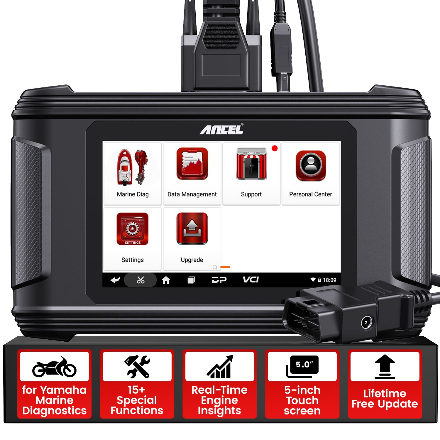 For Yamaha Jet & Ski Outboard Engine Marine Diagnostic Scanner Actuation Test