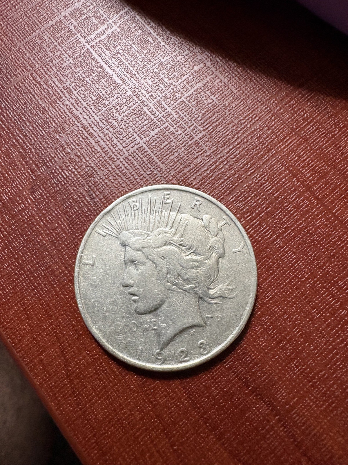 Rare USA 1 Dollar Peace Dollar 1923 Silver Coin Collectable