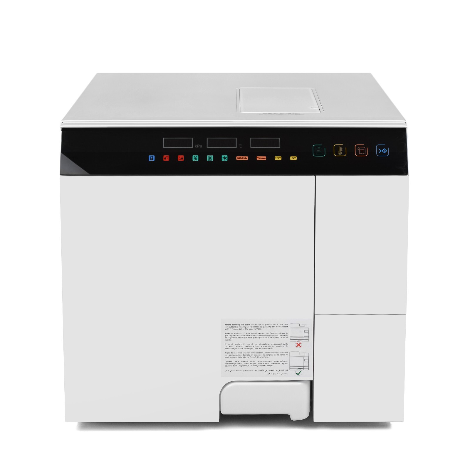 23L Medical Class B Autoclave Fully Automatic 3 Times Vacuum Steam Sterilizer US