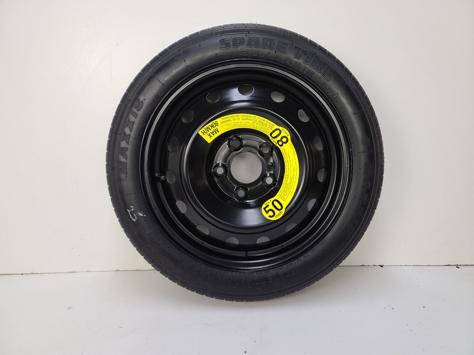 Spare Tire 16" Fits 2013-2021 Hyundai Veloster OEM Genuine Donut