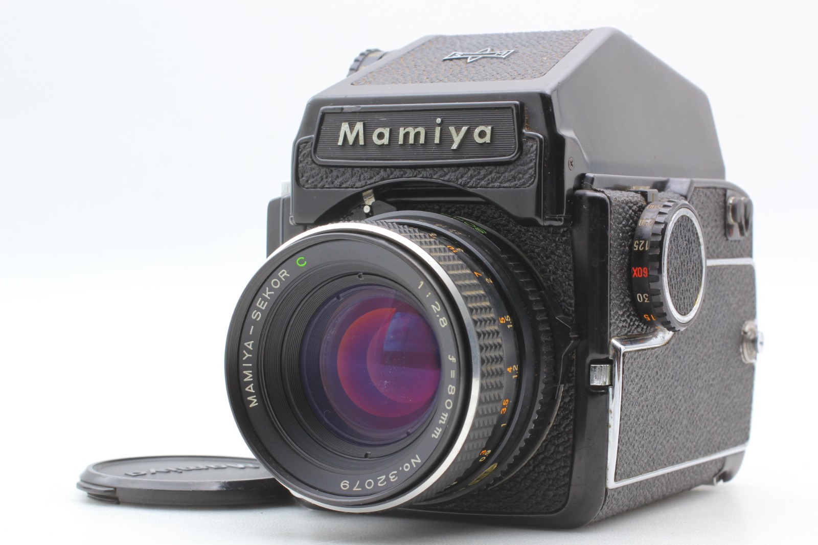 [Good] Mamiya M645 Eye Level Finder + Sekor C 80mm f/2.8 From JAPAN #821