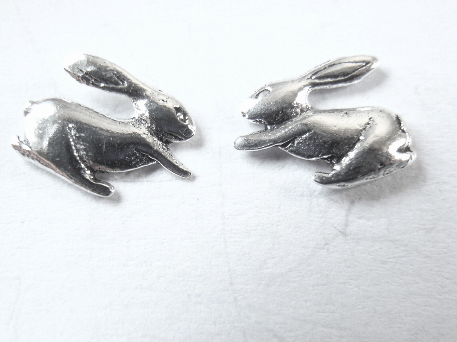 Bunny Rabbits 925 Sterling Silver Stud Earrings
