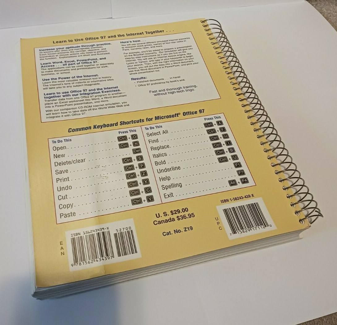 DDC Learning Microsoft Office 97 - Manual & CD