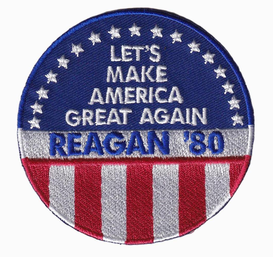 Reagan 1980 Campaign Patch  – Hook and Loop, 3"