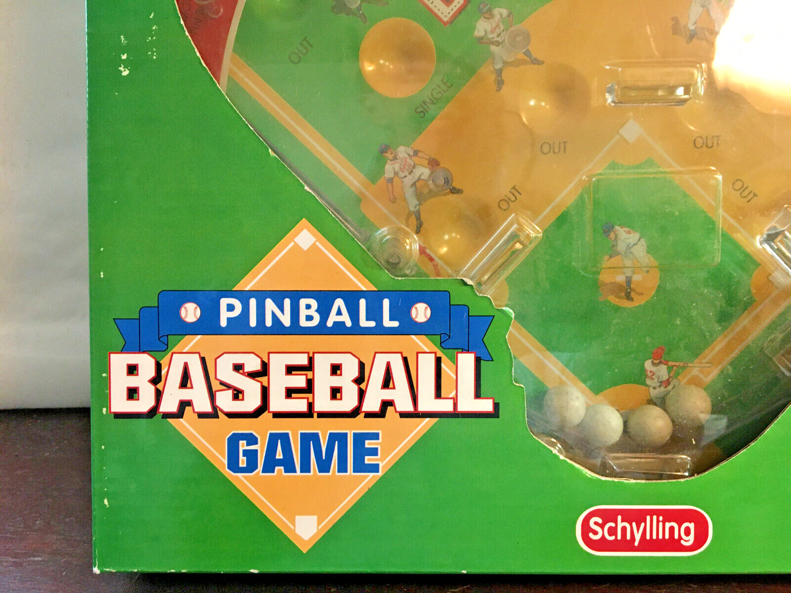 Pinball Baseball Game, Schylling Toy, tabletop, 2001