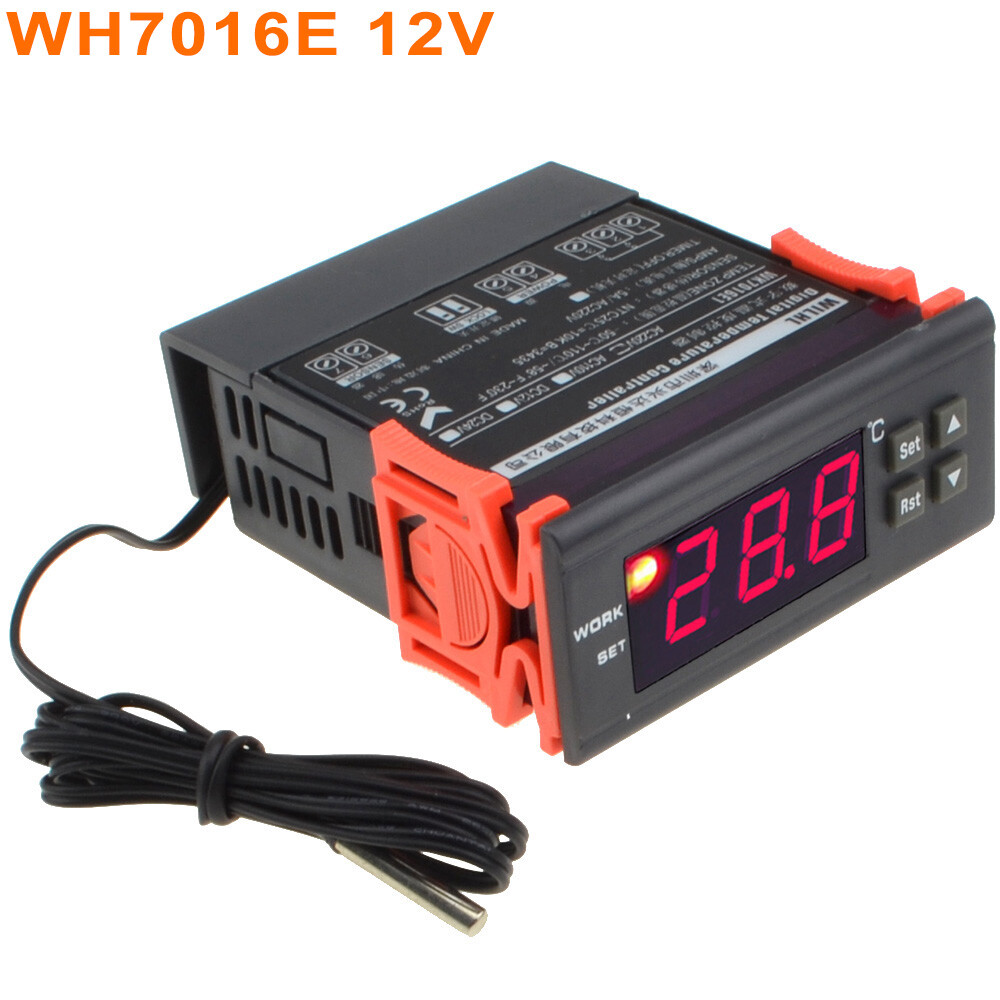 Digital Electronic Temperature Controller Thermostat WH7016E 220V/110V/24V/12V
